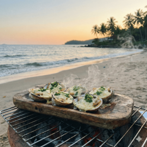 Sò dương nướng phomai/mỡ hành