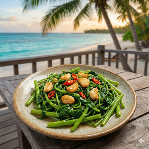 Rau muống xào tỏi