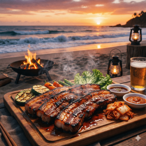 Ba chỉ heo nướng BBQ