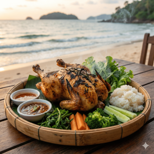 Mẹt gà tre thả vườn nguyên con
